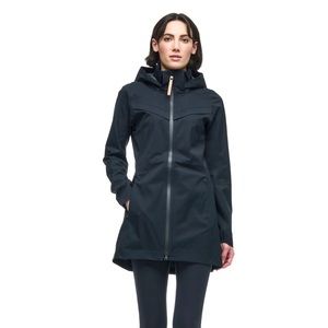 Black rain jacket, EUC, worn once.